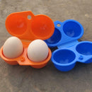 Portable Food Container Egg Storage Box Outdoor Camping Carrier 2 Egg Case Box