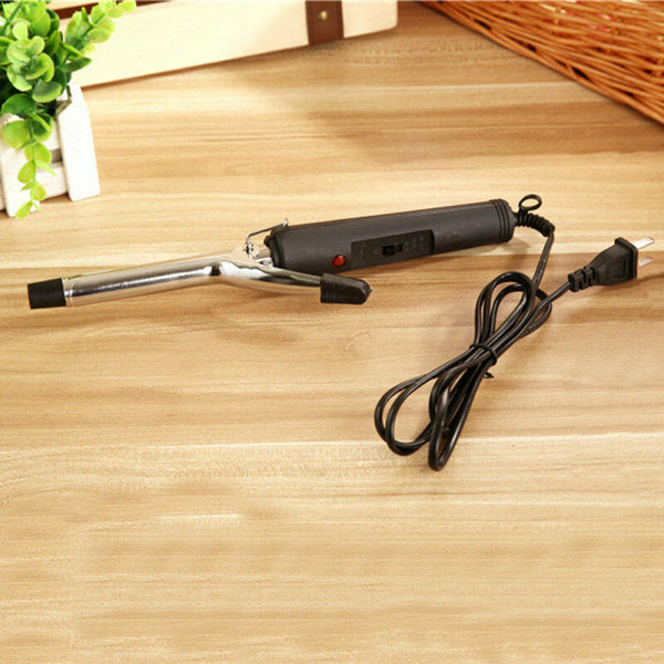 Women Lady Stainless Steel Hair Curler Iron Curling Manual Electric Wave Curler