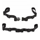 Black Backpack Chest Strap Stability Sternum  Camping Strap With Buckle