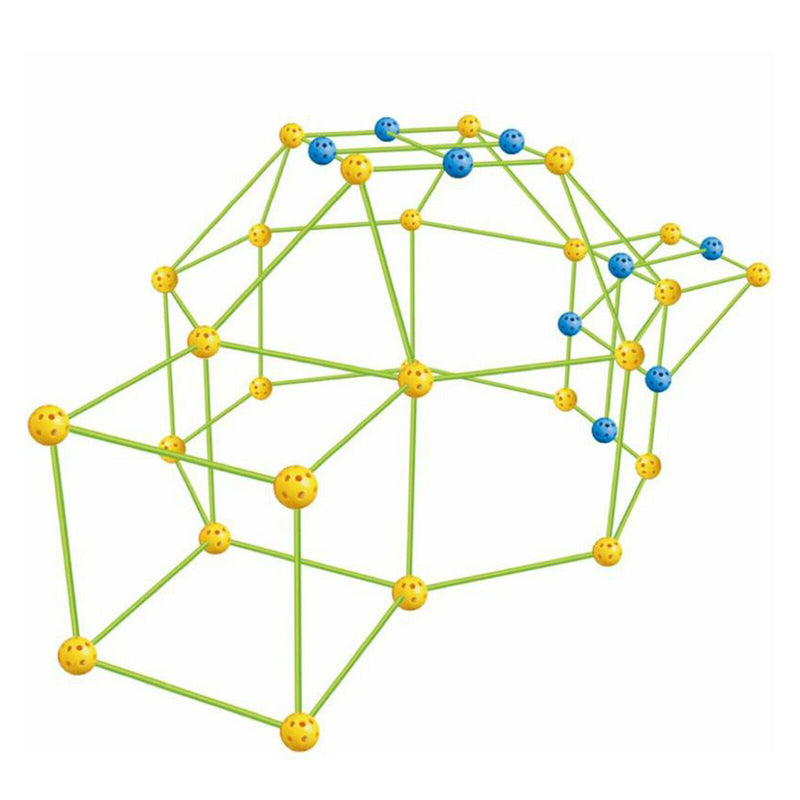 Fort Building Kits Builders Play Balls & Sticks Cave Puzzle Toys Builders