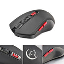 G817 2.4G Wireless Gaming Mouse 2400DPI 6 Buttons Optical Mice w/ USB Rece A