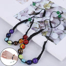 7 Chakra Healing Balance Beaded Bracelet Lava Yoga Reiki Prayer Stones Uni 3C