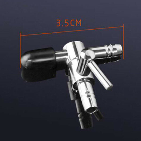 1PC New Aquarium Tank Air Pump Flow Tube Pipe Line Stainless Steel Control Va BX