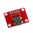 Mini Usb Adapter Plate Breakout Board For Usb Mini-B Extension Module
