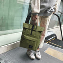 Women Canvas Backpack Preppy Large Shoulder Bag School Bags (Army Green)