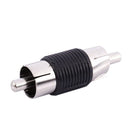 Straight AV RCA Male to Male Connectors Couplers Adapters 6 Pcs W5V6