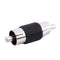 Straight AV RCA Male to Male Connectors Couplers Adapters 6 Pcs W5V6