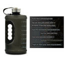 2x Water Bottle Leak-Proof Jug Outdoor Travel Hiking Sports 73 oz Blue Black