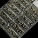 1000 Pcs Glasses Screws Nut Assortment + 1 Pc Screwdriver + 1 Pc Tweezers,  X3H9