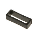 10x Black Watch Band Strap Replacement Small Rubber Strap Loops Holder 22mm