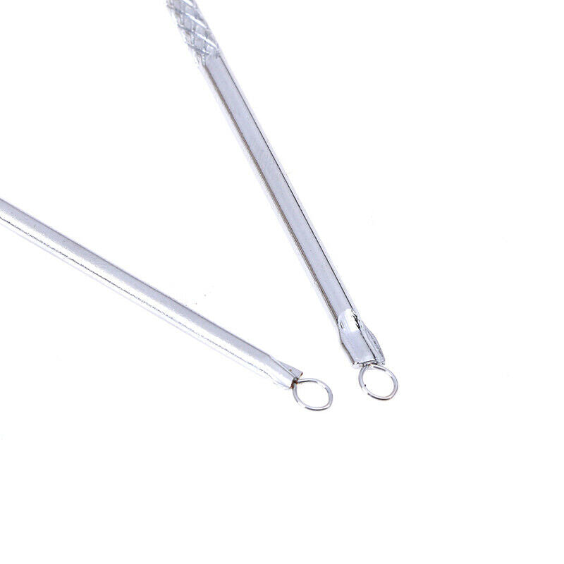 7Pcs Tool Kit Acne Extractor Remover Blackhead Pimple Needles Blemish Tre Nw