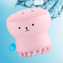 Silicone Face Washing Tool Cute Animal Hand Squeeze Deep Clean Massage Brush cby