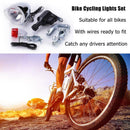 Bike Cycling Dynamo Lights Set Safety No Batteries Needed Headlight Rear
