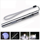 Pocket LED Flashlight USB Rechargeable Torch Light Mini Penlight Lamp Waterproof