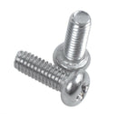 M2.5 x 7mm 304 Stainless Steel Phillips Round Head Screws Bolt 60pcs W2L5