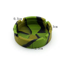 Portable Silicone Rubber Ashtray Soft Round Camouflage Ashtray T8X1