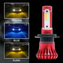 1 Pair Car Auto Motorcycle 3000K 6000K 8000K 4200LM COB LED Fog Tail Light Bulbs