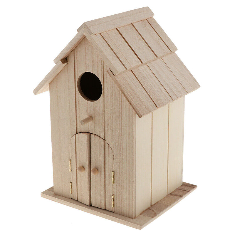 Wood Bird House Birdhouse  Bird Nest Nesting Box