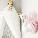 Elegant Swan Throw Pillow Ornament for Photography Props Wedding Decor Pink