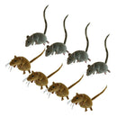 Pack of 8 Vivid Mouse Animal Fridge Magnet Toys Outdoor Garden Lawn Tree Decor