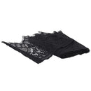 3 Yards Black Eyelash Tassel Floral Lace Trim for Wedding Dress Sewing Craft