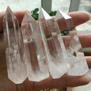 Large Clear 6-7cm Transparent Clear Quartz Crystal Rock Wand Point Healing Stone