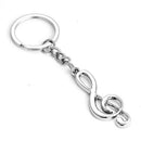 Creative Music Symbol Metal Keychain Ring Keyring Key Fob Funny Xmas Gifts Z