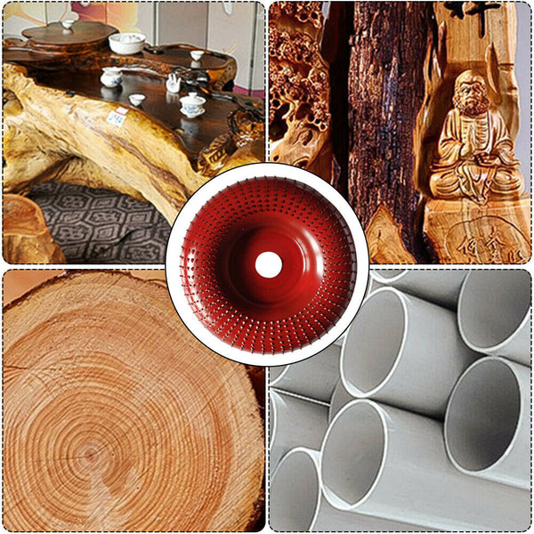 22mm Steel Wood Angle Grinding Wheel Abrasive Disc Angle Grinder (Wine Red) A#S