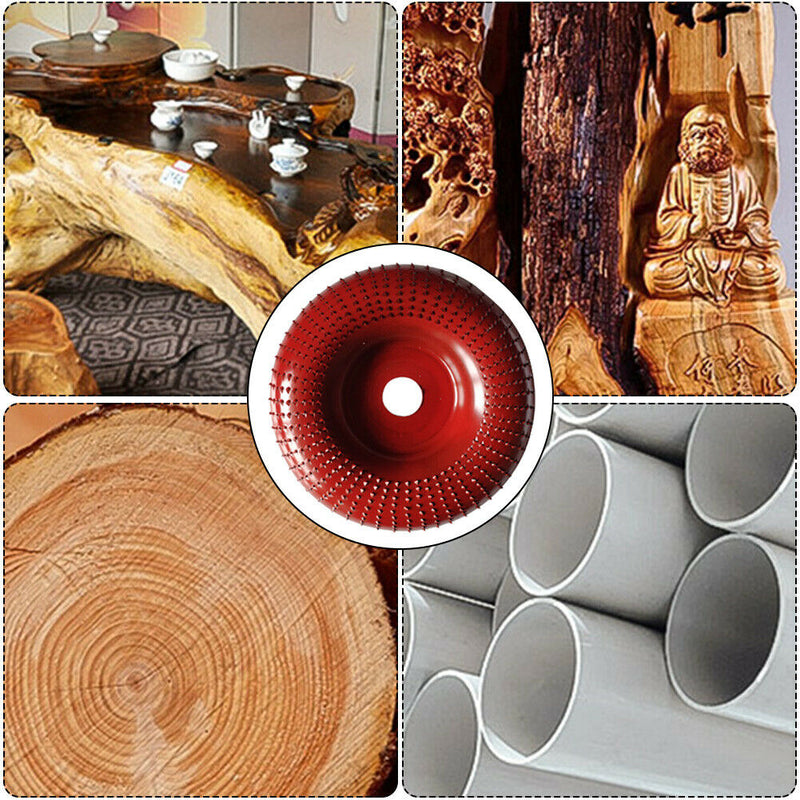 22mm Steel Wood Angle Grinding Wheel Abrasive Disc Angle Grinder (Wine Red) A