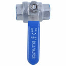 1/2 inch NPT Female 304 Stainless Steel Full Port Ball Valve Vinyl Handle W G9V7