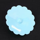 Silicone Large Diamond Cup Cover Heat Resistant Sealed Cups Lid (Sky Blue) A