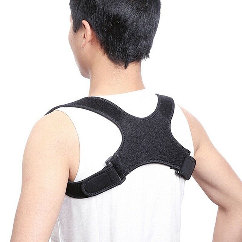 Back Posture Corrector Brace Corset Back Clavicle Straightener Spine Suppor Q7I2