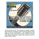 Alice A2012 12 Strings Acoustic Guitar Strings 010-026 Musical Instrument G