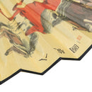 Eight Horses Chinese Idiom Pattern Bamboo Ribs Man Summer Folding Cooling F F9O4