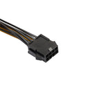 PCIe  To Dual 8-pin 2x(6+2pin) Splitter Extension Cable Power Cable 30cm