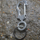 Stainless Steel Keychain Keyring EDC Outdoor Multifunction Pocket Tool Fi N Gw