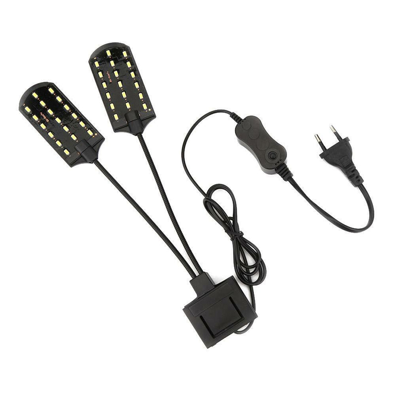 15W LED Waterproof Aquarium Light Fish Tank Aquatic Plants Grow Clip-on Lamp