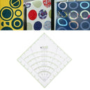 Multifunctional Arcs and Fan Quilt Circle Cutter Ruler Sewing Tool DIY Ruler Kw