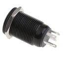 Angel Eye Metal Push Button Switch Latching Blue LED Illuminated Momentary