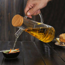 500Ml High Borosilicate Glass Olive Oil Vinegar Pot Dispenser Bottles Vineg S2I2