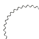 Black Spring Wave Metal Hoop Hair Band Girl Men's Head Band Accessory