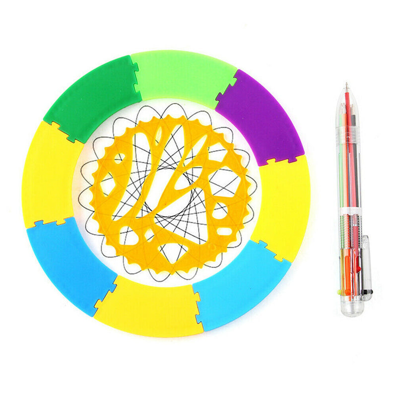 Drawing Toys Set Early Learning Painting Wheels Interlocking Gears Geometric