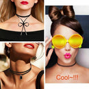 4 Pcs Choker Necklace for Women Girls, Black Classic Velvet Stretch Gothic