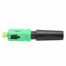 10pcs Ftth Embedded Quick Connector SC/APC Green Plastic Fiber Optic Connec