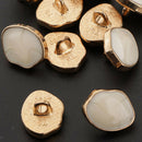 10pcs 12mm marble enamelcovered shank Buttons Metal Shank Buttons for Sewing DIY