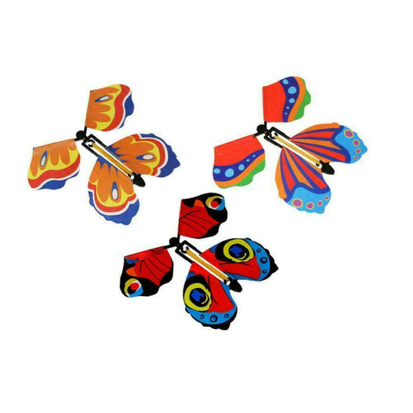 Card Magic Flying Plastic Butterfly Surprise Birthday AU Christmas G2D3
