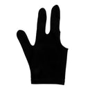 Spandex Snooker Billiard Pool Cue Glove Left Hand 3 Finger Accessories Black