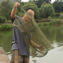 Outdoor Folding Round Fishing Net 3 Layer Nylon Fish Shrimp Net Fishing Shr O6M2