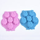 Mulit Cute Owl Cake Mold Soap Silicone Mould For Candy Chocolate Kid Child  JR