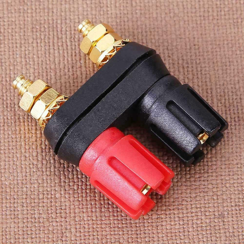 1pc Amplifier Speaker Banana Plug w/ Red+ Black Couple Terminals Connector